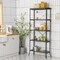 Costway 5 Tier Bookshelf Standing Storage Shelf Unit for Kitchen Living Room Office